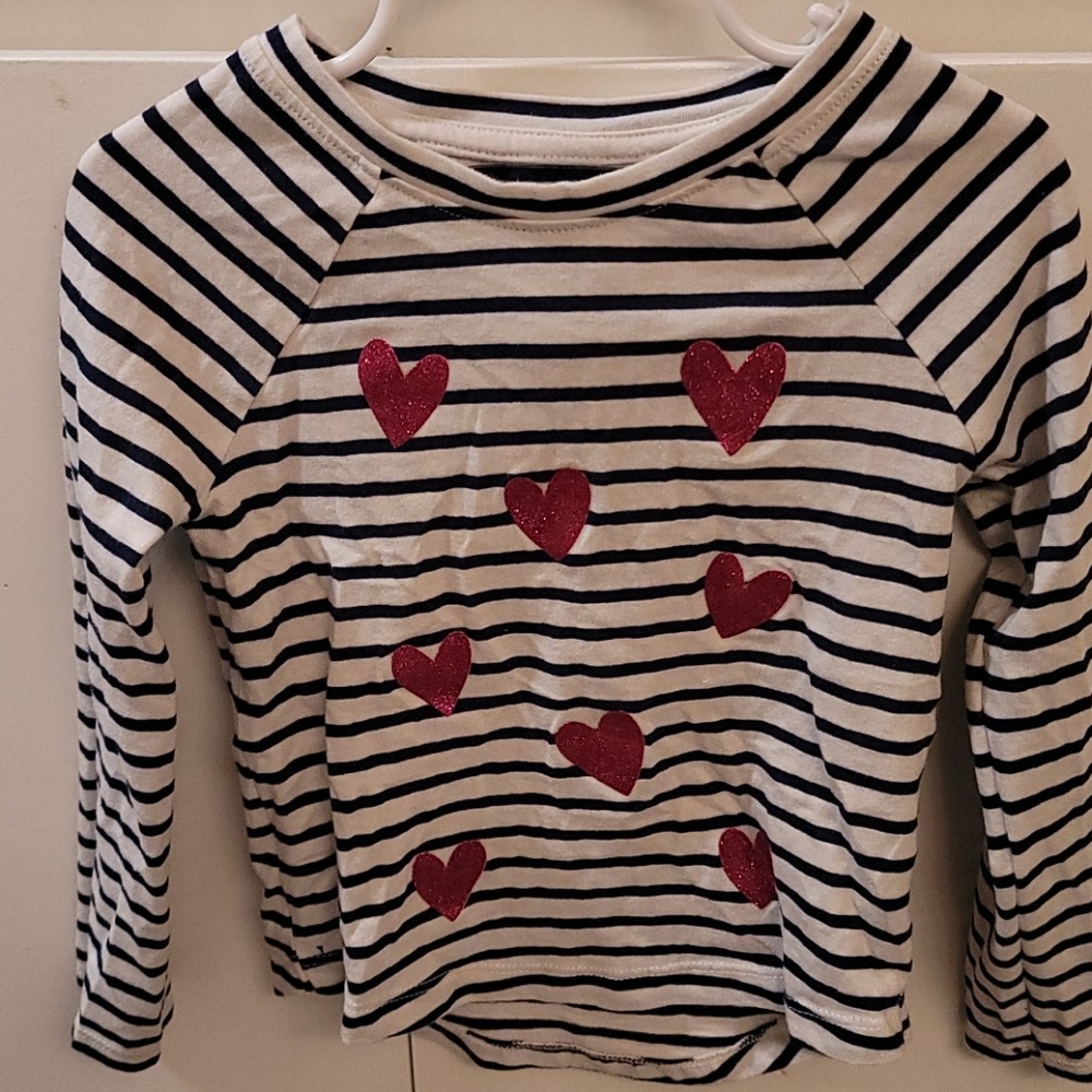 Cat & Jack blue and white long sleeved shirt 3t